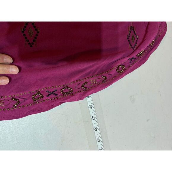 Maurice’s beaded embellished purple tank top‎ size 1 Large wine burgundy - Picture 7 of 7